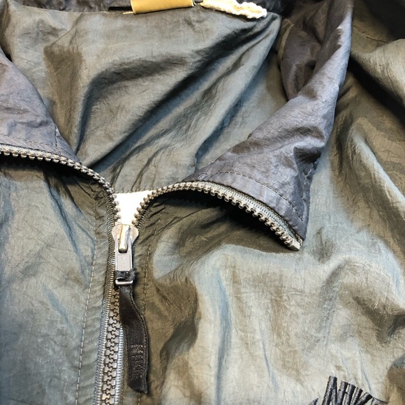 Vintage 1990s Nike Swosh Windbreaker Jacket Red And Black XXL Size Tag Cut Read - Picture 11 of 11